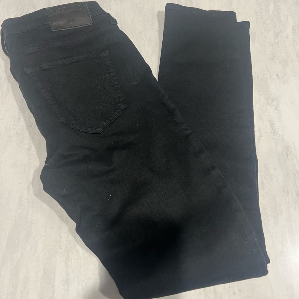 NWT True Religion Women's Skinny Jeans in Black